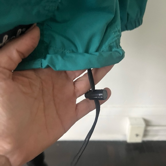 Vintage Woolrich Green Anorak Jacket 1990’s 90’s 3/4 Zip Pullover Hoodie - Picture 5 of 10